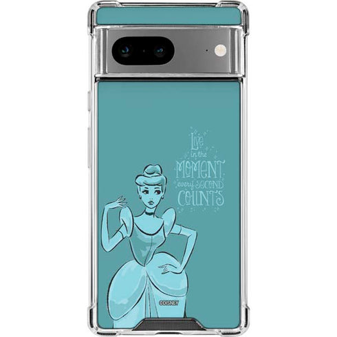 Disney Princess Cinderella Live in the Moment Art Google Pixel 8a Clear Case